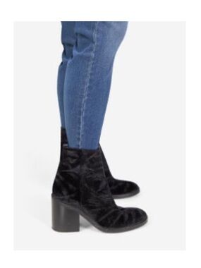 Ann Demeulemeester Velvet Heeled Boots Sz 40